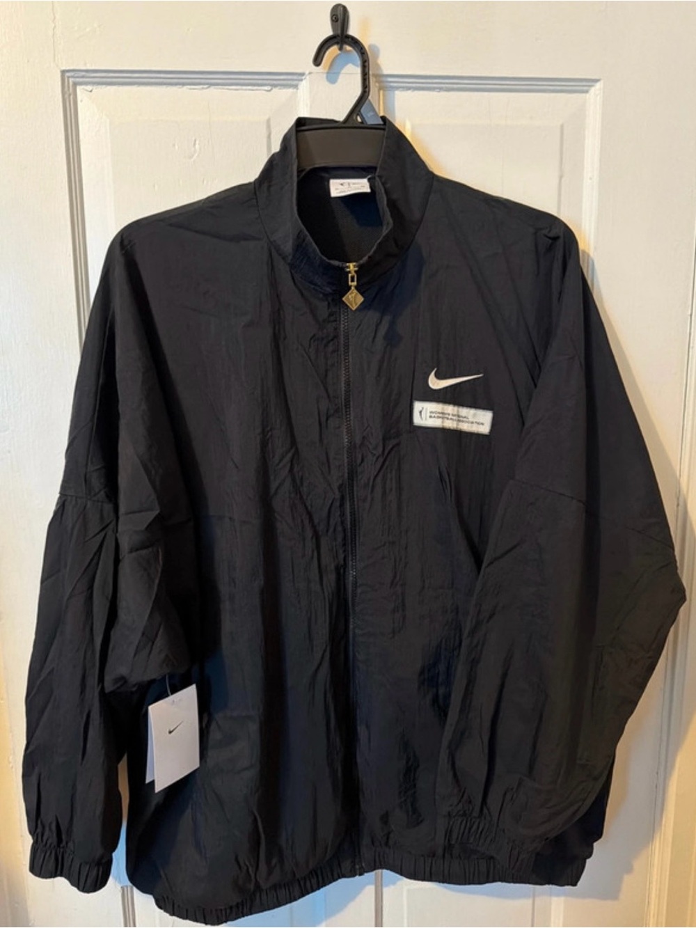 Nike Black Women's Lightweight Zip-Front Trench Jacket
